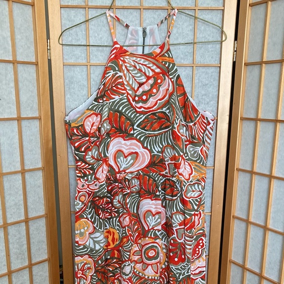 Women’s LOFT Geometric Print Maxi Dress (S) - Picture 1 of 4